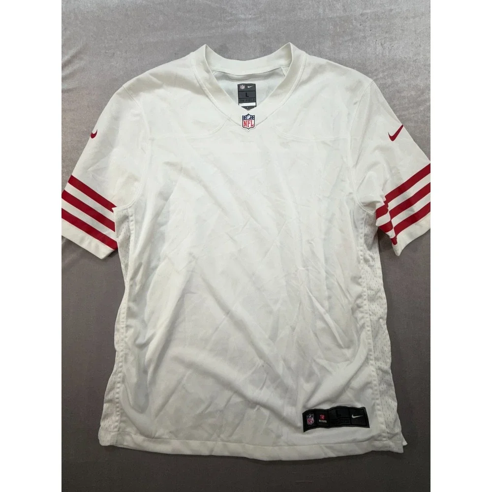NFL Nike On Field Mens San Francisco 49ers White Blank Jersey Size Large